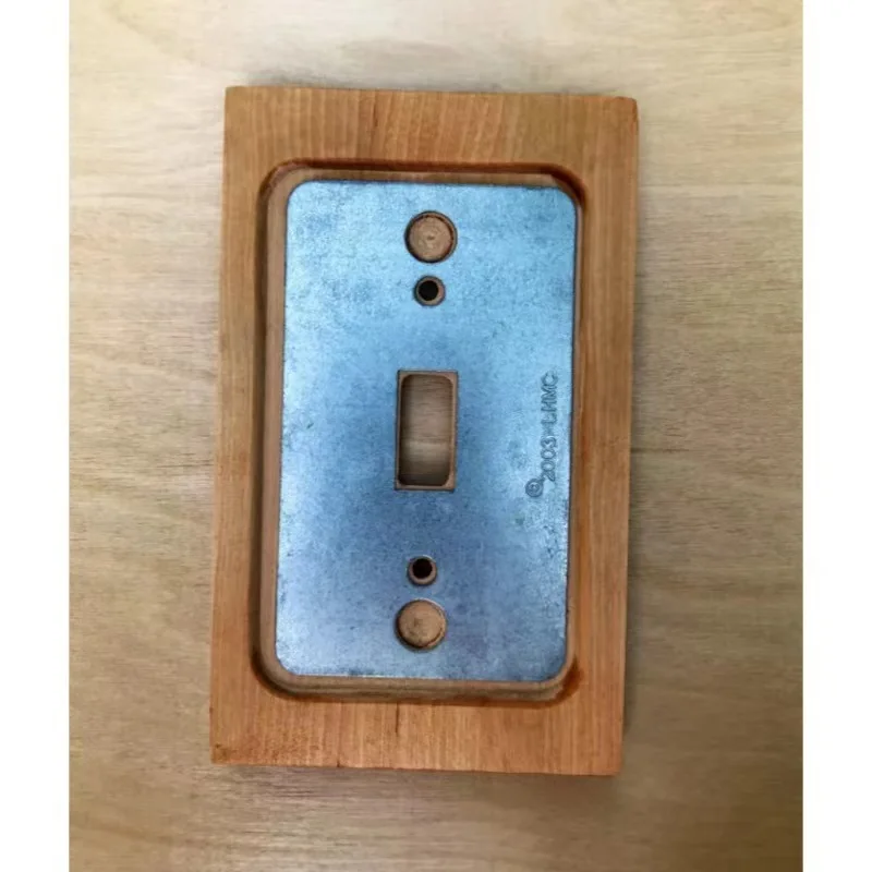 Novelty & Creative Home Decoration Wooden Light Switch Cover Wood Wall Sign Board for Home School Dormitory