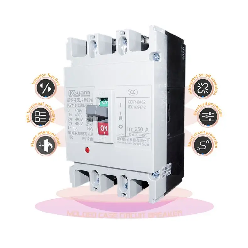 Автоматический выключатель MCCB 400 А, автоматический выключатель в литом корпусе Mccb 500A 4P с гарантией качества