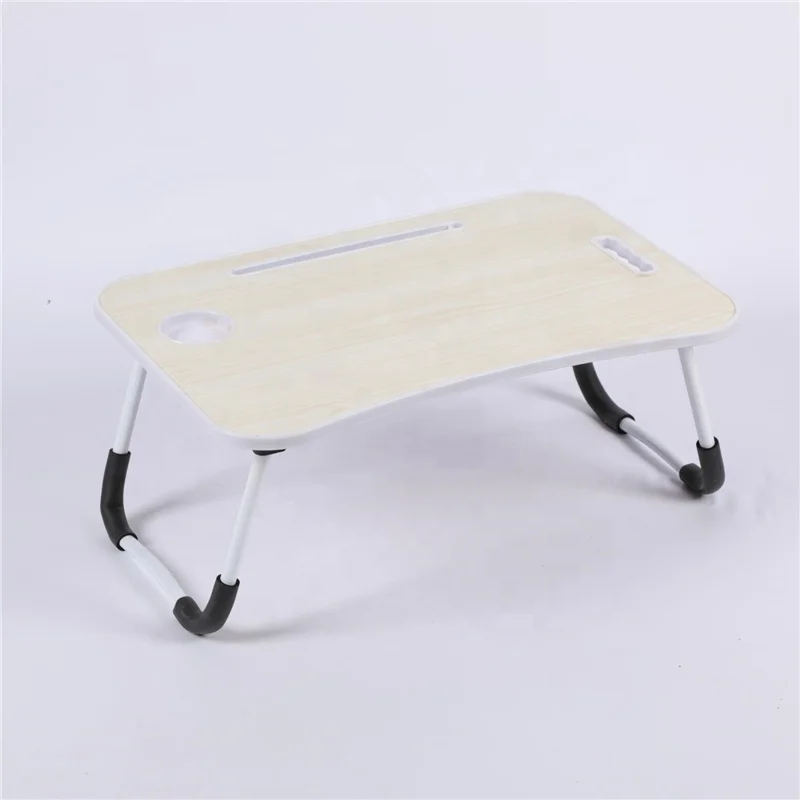 Children Folding Cartoon Desk With Non-Slip Legs Portable Laptop Table With Hellokitty Pattern