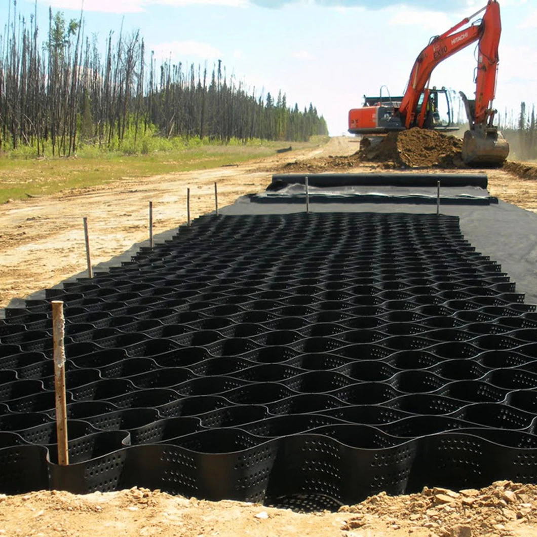 Недорогая подъездная дорожка hdpe geocell для контроля эрозии стабилизатор гравия садовая дренажная доска ячейка 50