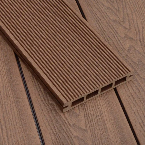 UV Stable Protected Easy Installation External Composite Ceiling Wpc Outdoor six round circles decking WPC