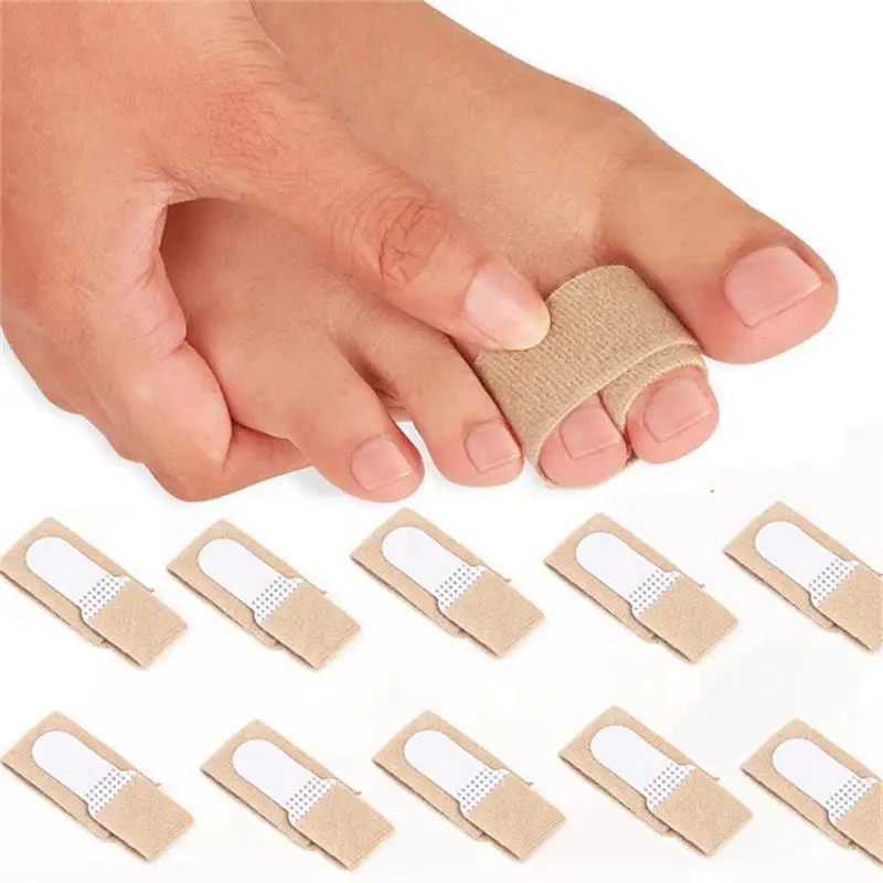 Toe Straightener Corrector Splint Broken Toe Wraps Brace Orthopedic Separator Bandages Toe Strap Wrap