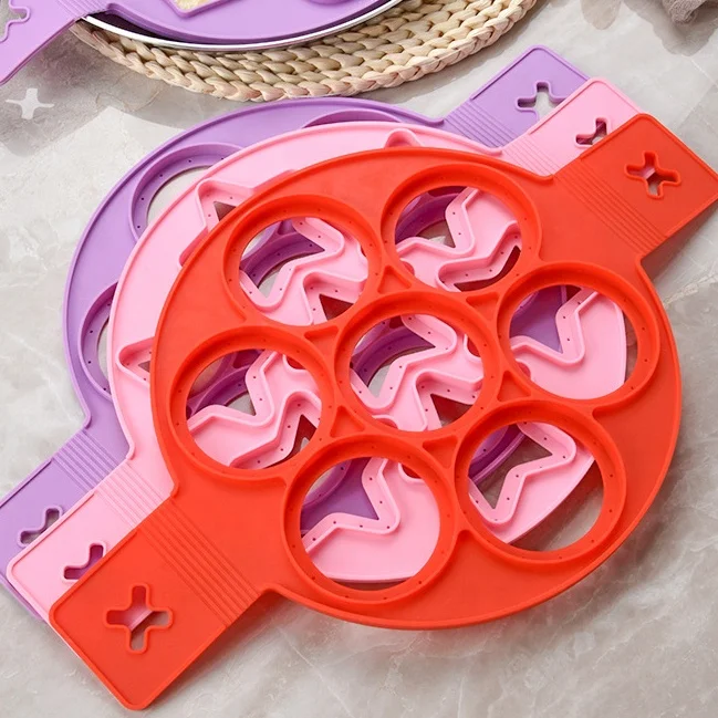 Hot Sale Eco Friendly Silicone Fried Eggs Kitchenware High Temperature Resistant Silicone Fried Egg Mold