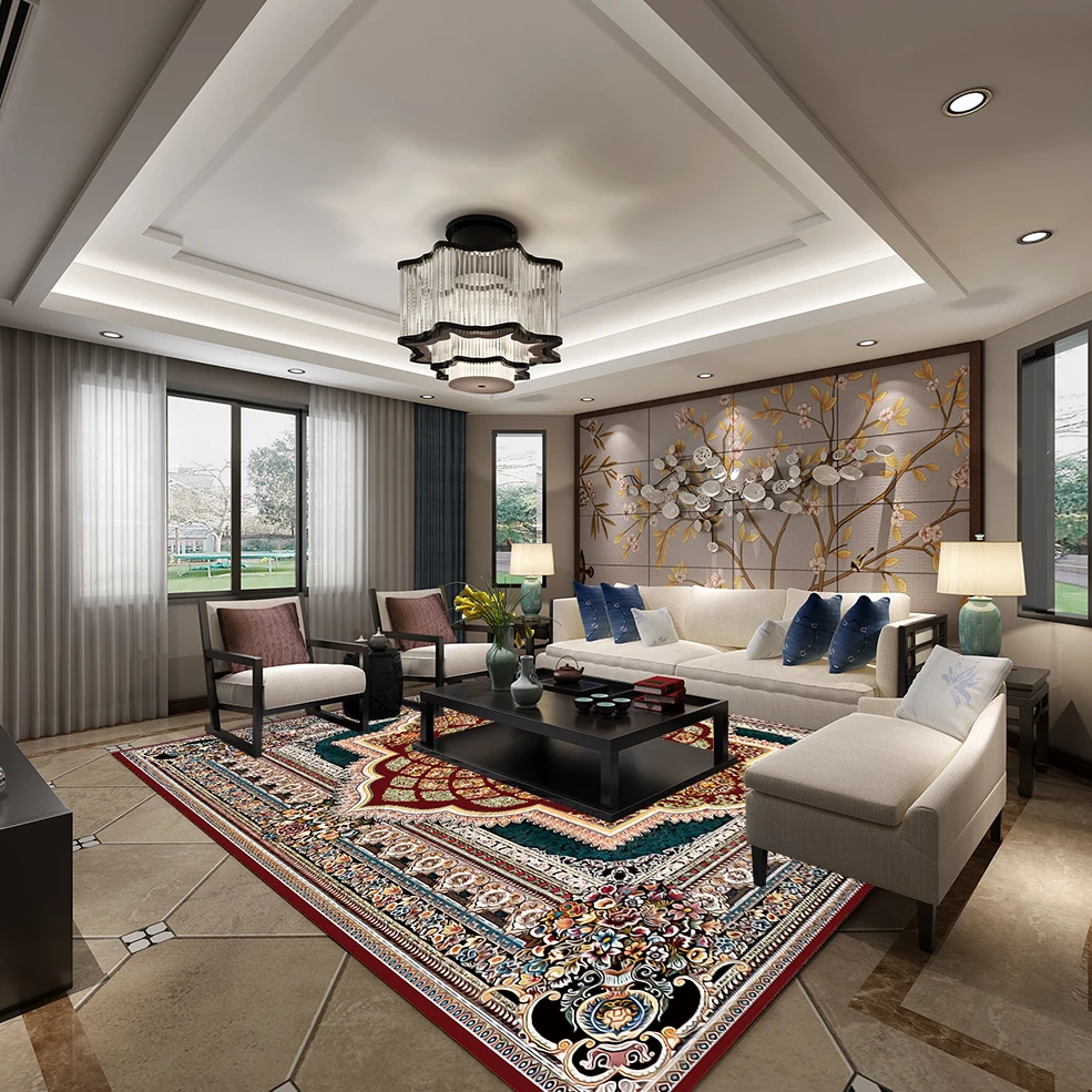 Заводские дешевые классические коврики и большого размера с принтом новый дизайн персидские плюшевые большая