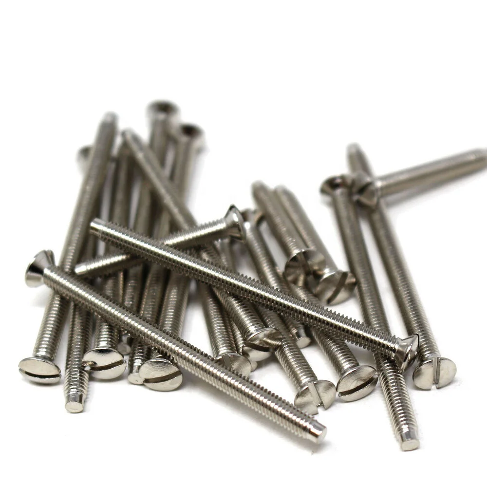 Electrical Socket Box Screw M3.5 (3.5mm) x 35mm (Standard Length Assorted Stainless Steel Flat Head Machine Screw