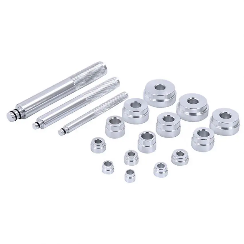 Factory price 17pcs Aluminum Wheel Bearing Race Seal Driver Setting Garage Tools Kit
