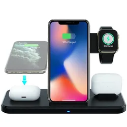 Wireless Car Charging Phone Assesories 4 In 1 Wireless Charger