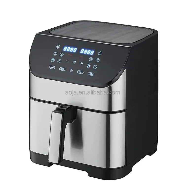 6/8L 1500W smart  air fryer with glass window air fryer Most Popular Visible Factory Price Good Quality Window LCD Display