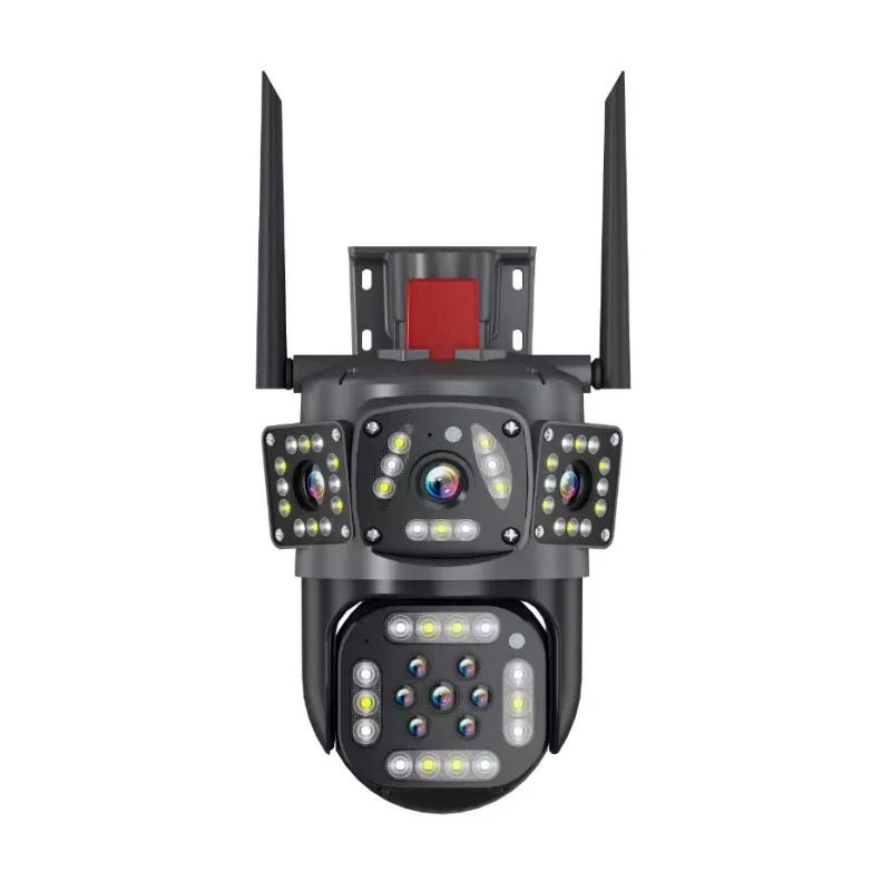 2025 4MP 2H HD Wi-Fi IP-камера с двумя линзами солнечная панель Ubox камера безопасности USB-разъем беспроводной