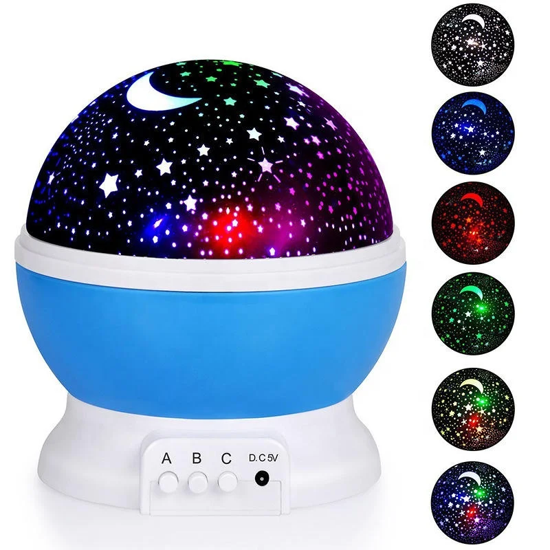 Kanlong Room decoration kids sky Moon stars main projector night light for home decor