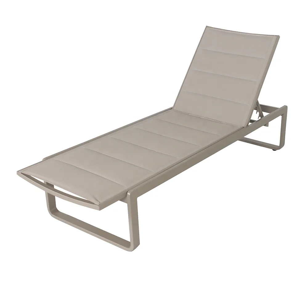 3 piece outdoor garden patio backyard hotel pooside foldable adjustable sun lounger sun bed