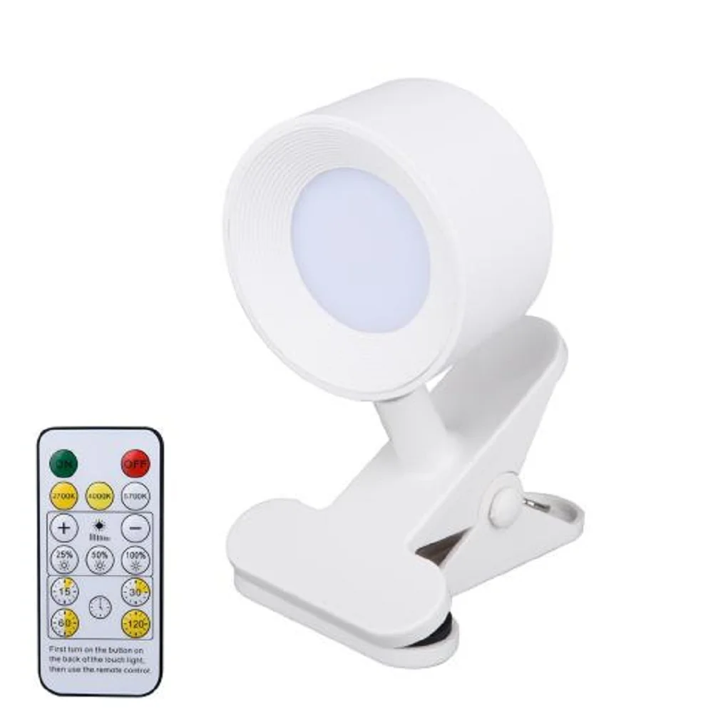 Book Light Mini Book Lamp ABS 3-Level White touch control Flexible Easy Clip Lamp Read Night Reading Lamp