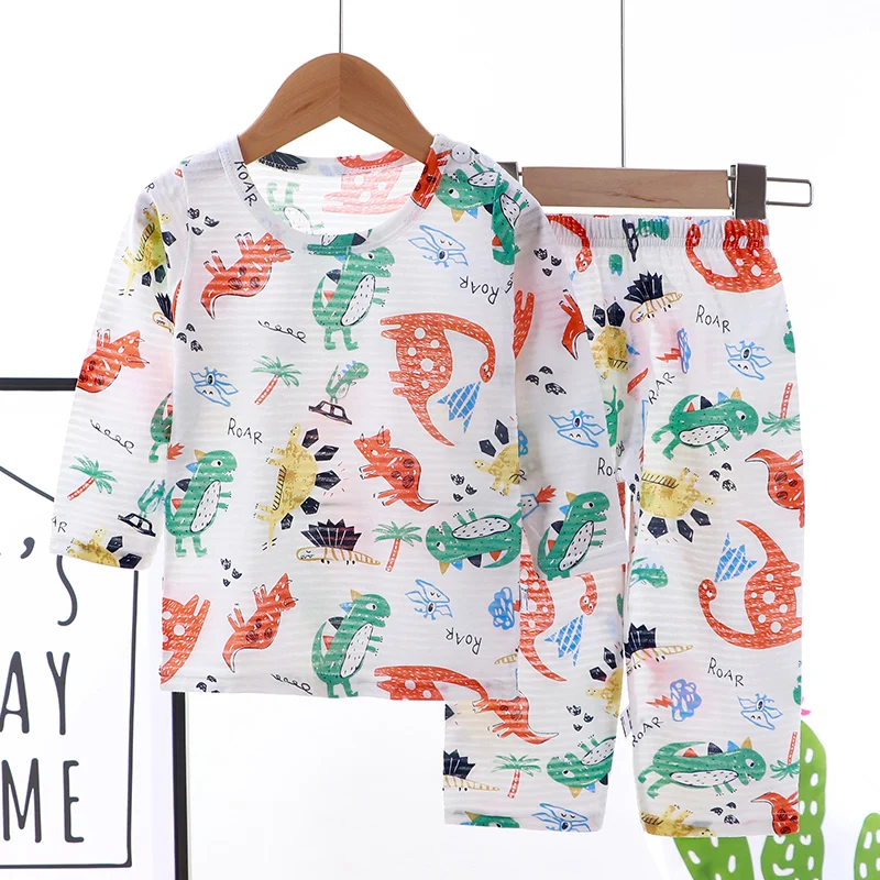 Oem новый дизайн, Весенняя Пижама для мальчиков, детская одежда для сна