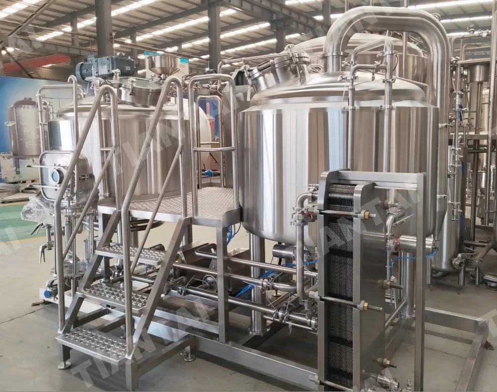 500L нержавеющая сталь с паровым подогревом, 3 емкости для небольших пивных микропивоварен емкостей для эля и лагеров