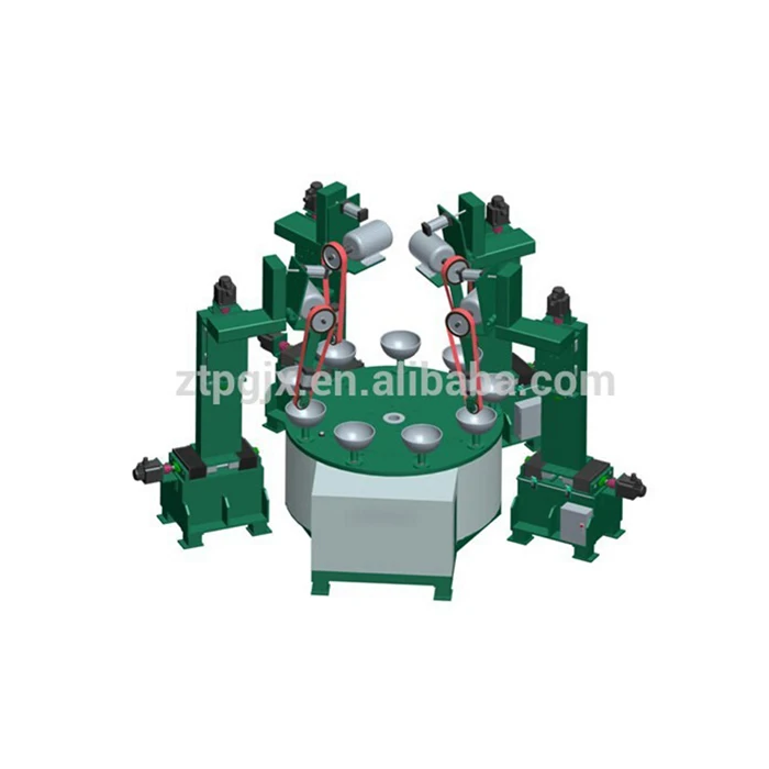 Automatic ss cookware polishing machine