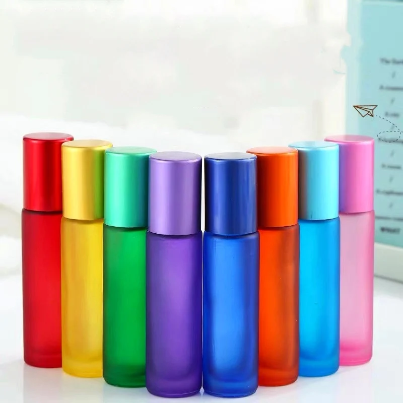 Low Price Easy Carry Wholesale 10ml Empty Mini Perfume Cosmetic Glass Roll On Bottle With Cap