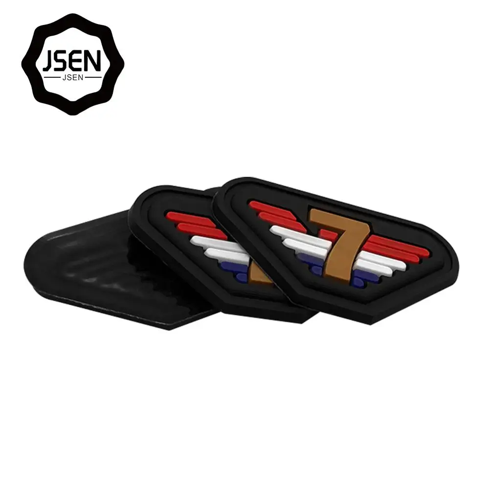 
Any color 3D heat transfer silicone label designer embossed logo PVC rubber patch for clothing/bag 