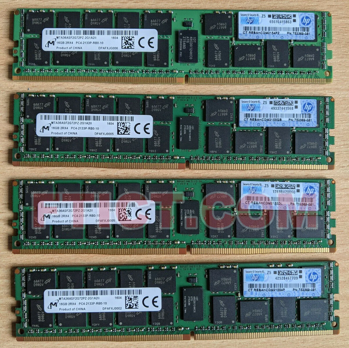 16GB DDR4-2133  MEMORY HPE 726719-B21 752369-081