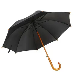 23 inches customized wooden shaft auto open straight umbrella