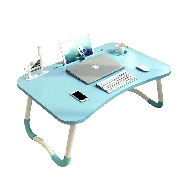 Folding Laptop Table with USB Socket and Card slot and Cup Holder