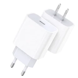 Us Eu Uk Plug 20W USB C Wall Charger Fast Charging USB PD Charger With Packing For Iphone 13 Charger 20W