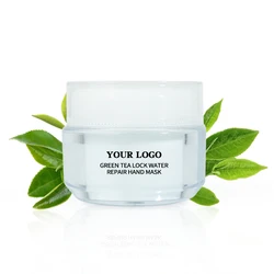 Skin Care Exfoliating Vegan Foot Hand Whitening crema de para manos Hand Cream Paraffin Green Tea Nourish Hand Mask