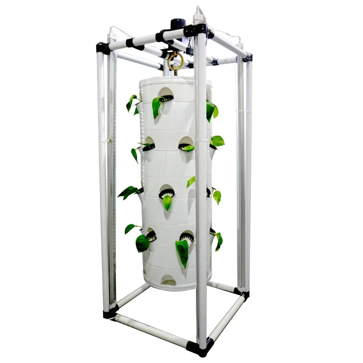 garden tower vertical hanging column  farming hydroponic equipment  for planting vegetables