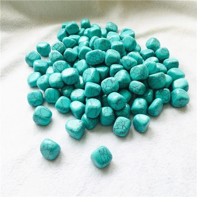 Wholesale  healing tumbled stone turquoise quartz crystal stone