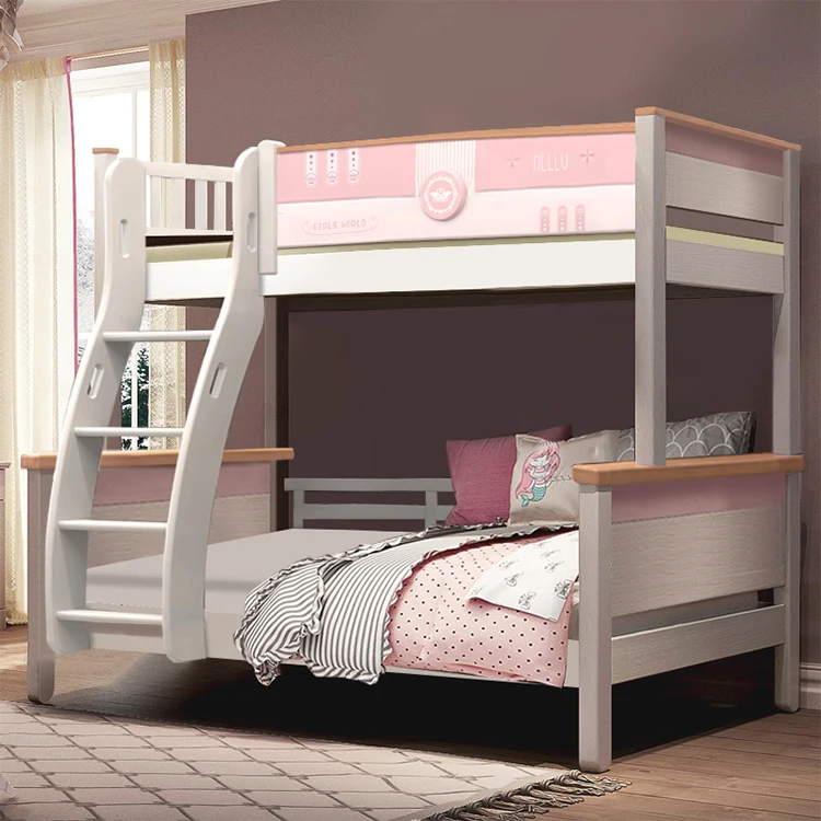Living Room Furniture Bed Full Over Twin Bunk Beds Kids Children Princess Bed