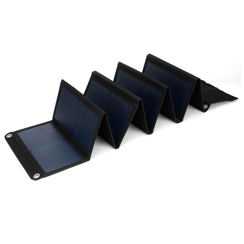 foldable folding solar charging bag sunpower solar panel 21W Camping Folding Solar Panel Cellphone Solar Charger For Power Banks