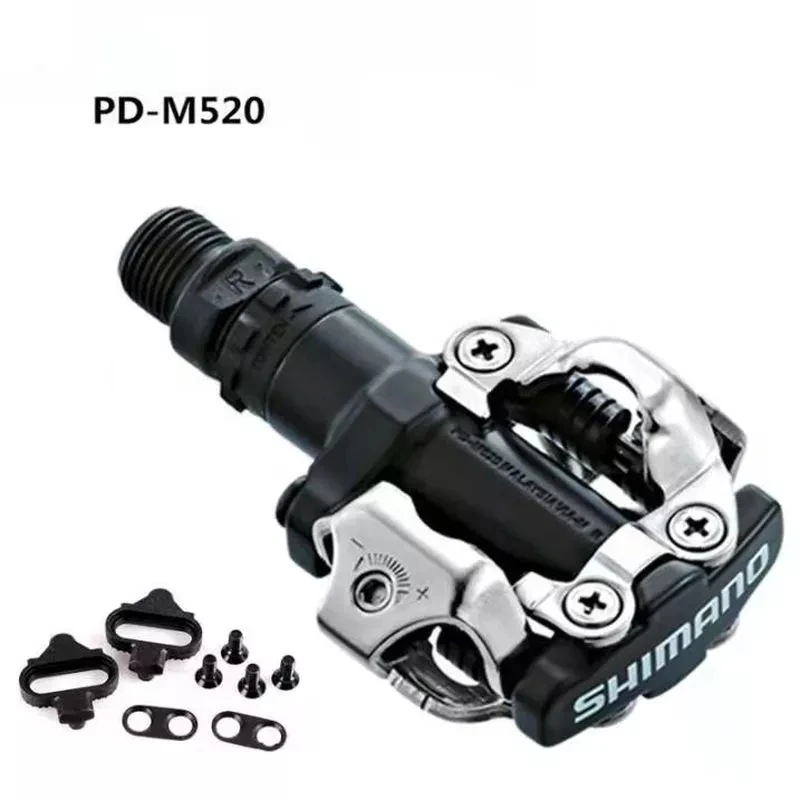 Shimano PD M520 Сверхлегкая велосипедная педаль из алюминиевого сплава с герметичным подшипником шипы MTB плоская BMX дорожного велосипеда