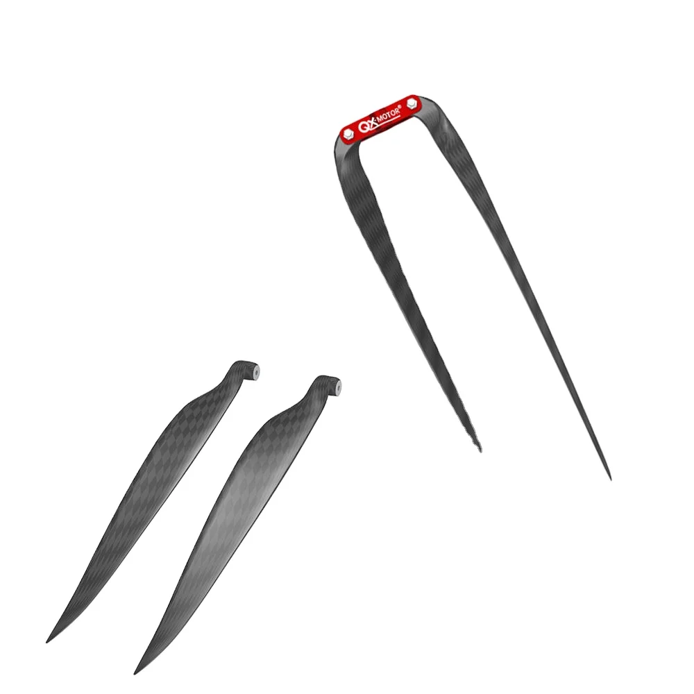 Carbon Fiber 19X10 Foldable Propeller With Propeller Clamp Ideal For Rc Aircraft And Marine Propellers