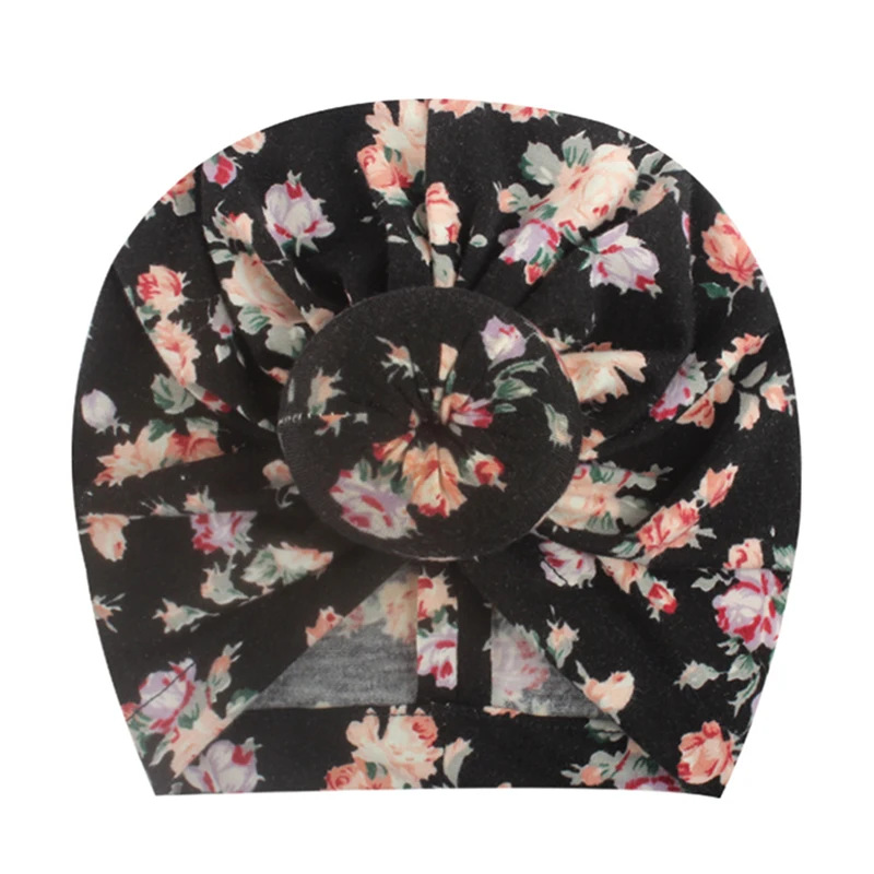 
New flower hairbands baby turban hat kids hair accessories toddler turban 