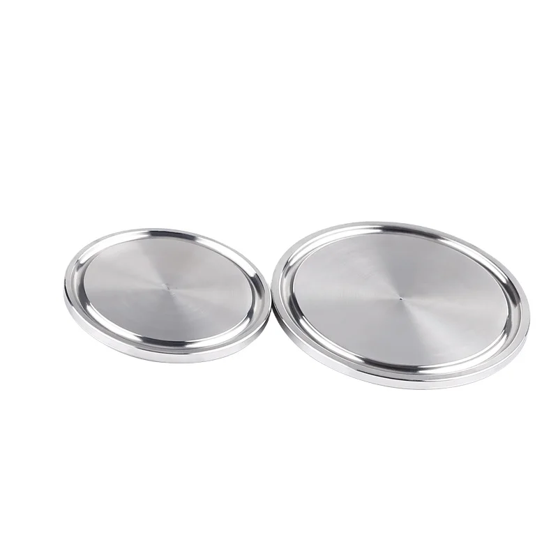 SS 304 316L Stainless Steel Tri Clamp Sanitary Tube Lid End Caps Blind Plate Clamp Solid Blind Ferrule Cap