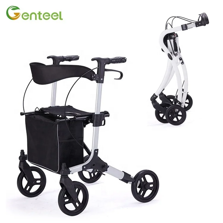 Folding Adult Walker Price Outdoor Walker For Adult 4 wheels Height Adjustable Walking Rollator For Elderly