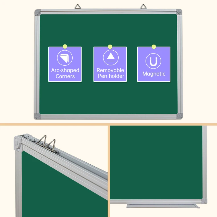 Magnetic Aluminum Frame Chalk Board Blackboard Green Board For Student Drawing Writing