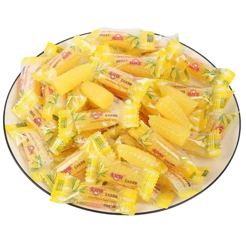 Wholesale Exotic Childhood Snack Candy Golden Monkey Corn Candy 160g Healthy Fruit Candy