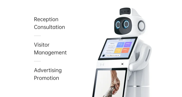Intelligent Autonomous Reception Bank Business Consultation Smart Robot in Exhibition Hall