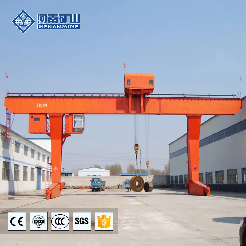 Best Seller Heavy Duty 10 ton 20 ton L Model Cabin Control Single Girder Mobile Rail Frame Crane