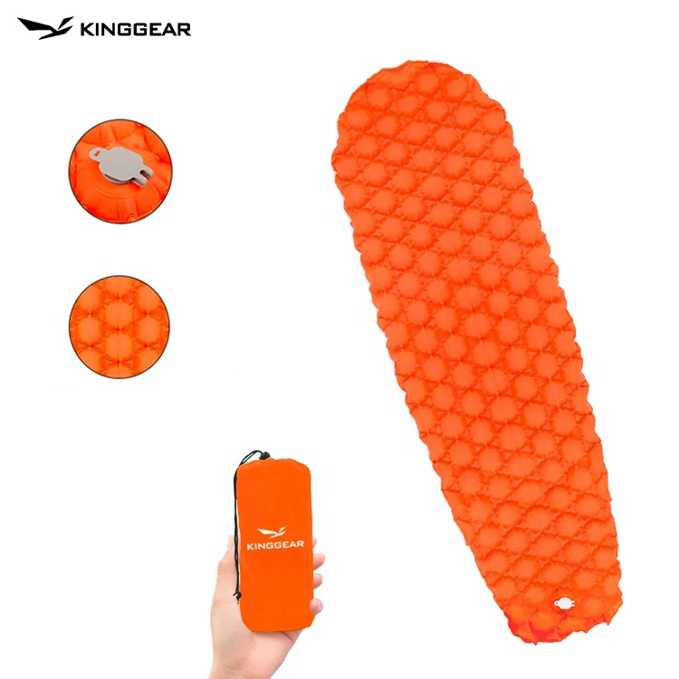 KingGear Inflatable Camping Mat Portable Backpacking Hiking Lightweight Air Pad Inflatable Sleeping Pad