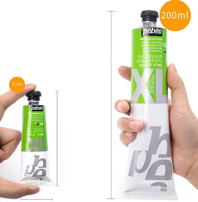 Заводская поставка, популярная масляная живопись, художественные цвета, 37 мл, алюминиевая трубка, масляные краски