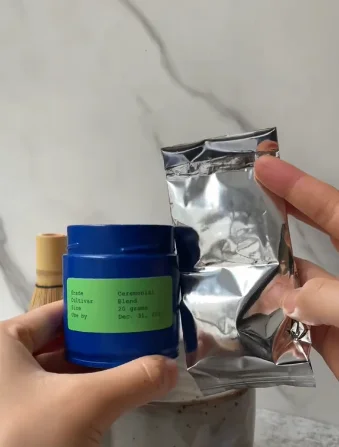 30g 50g custom luxury eco friendly airtight matcha tea packaging tin jar empty small metal round matcha tin can for matcha