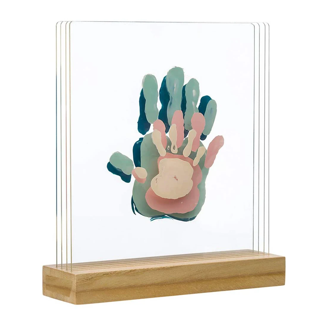 Baby Hand and Footprint Kit, Baby Art Family Touch Prints Handprint & Feet Photo Frame Pet Dog Paw Print New Baby