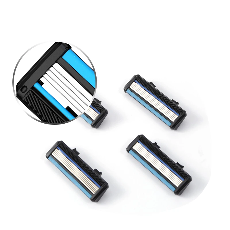 5 Blade Replacement Razor Blades Wholesale Price Environmentally Eco-friendly Material Razor Blade Manufacturers