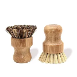 ECO Bamboo Wooden dish brush Kitchen cleaning scrubbing pot brush