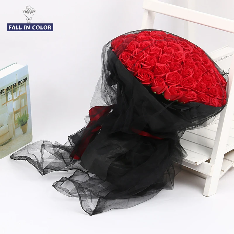 Осенний цвет, оптовая продажа, цветочная упаковка, сетчатая органза, тканевые упаковочные материалы