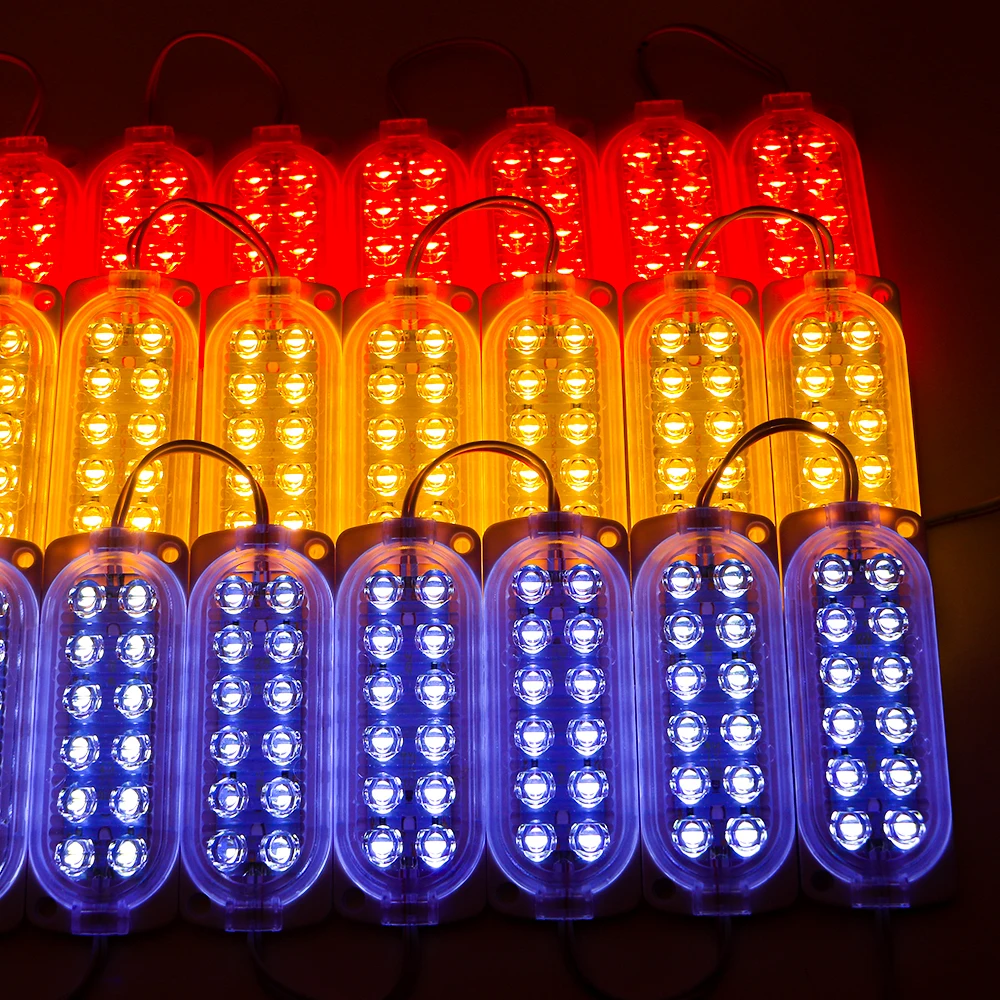 Fashion DC12V 2W double row two line led automotive vehicles motorbike accessories chip modules light