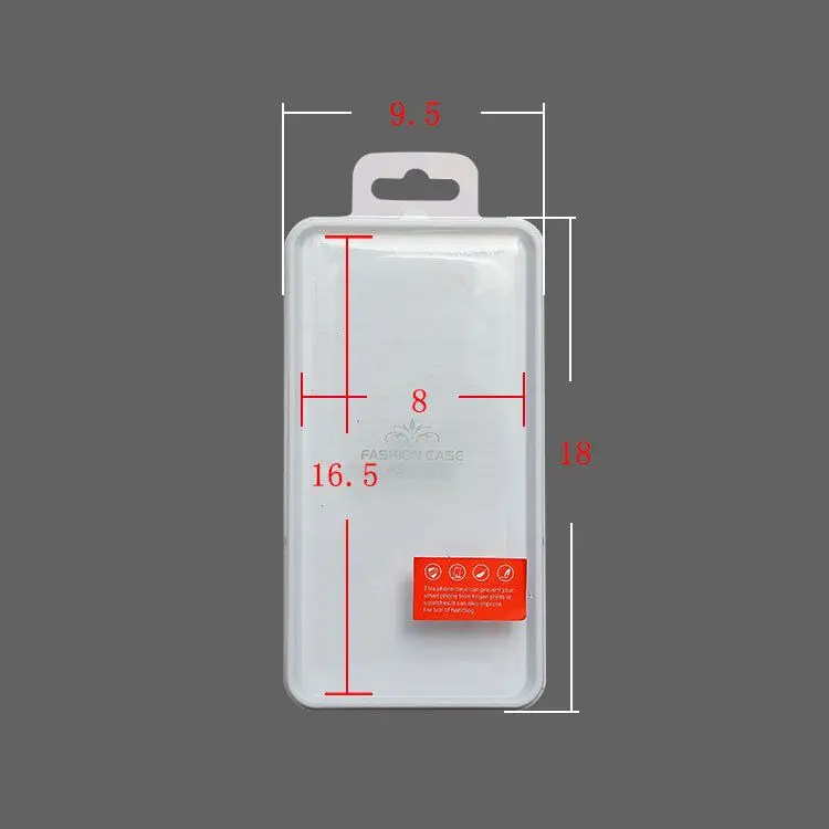 Mobile Phone Cover Plastic Packaging Clear PVC Box with Custom Printing Folding Packaging
