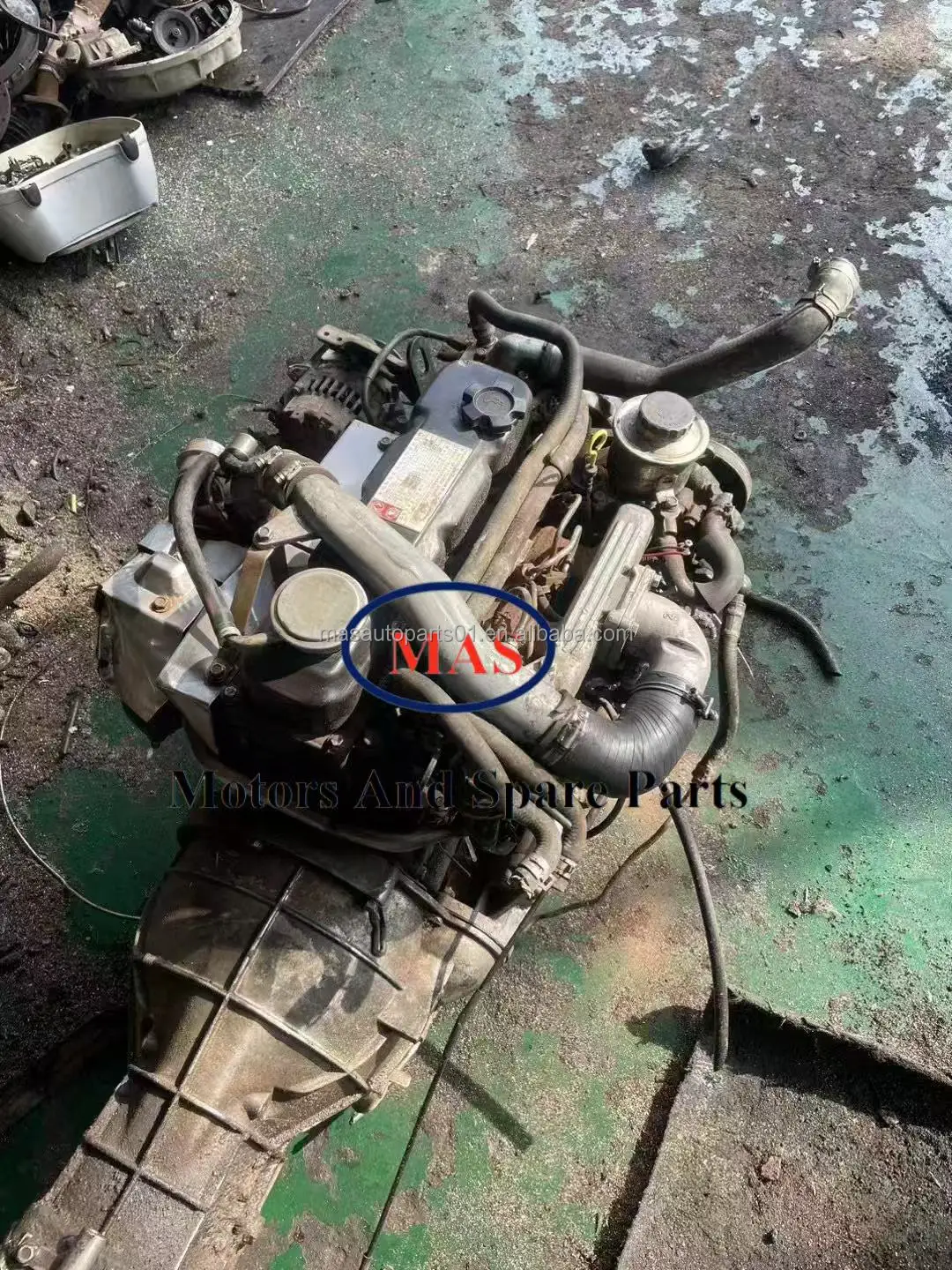 Complete Used QD32 engine with manual gearbox with turbo diesel engine for Nissan