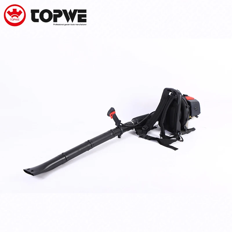 TOPWE  Custom Logo Garden Tool 43cc 2-stoke Air Blower Petrol Engine Backpack Leaf Blower